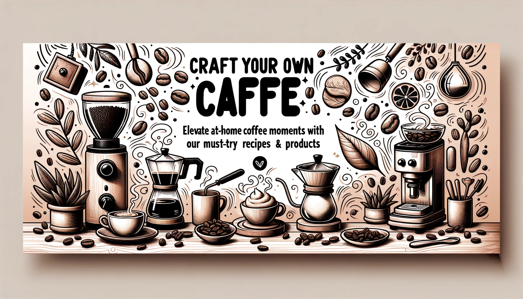 Craft Your Own Café: Elevate At-Home Coffee Moments with Our Must-Try Recipes & Products