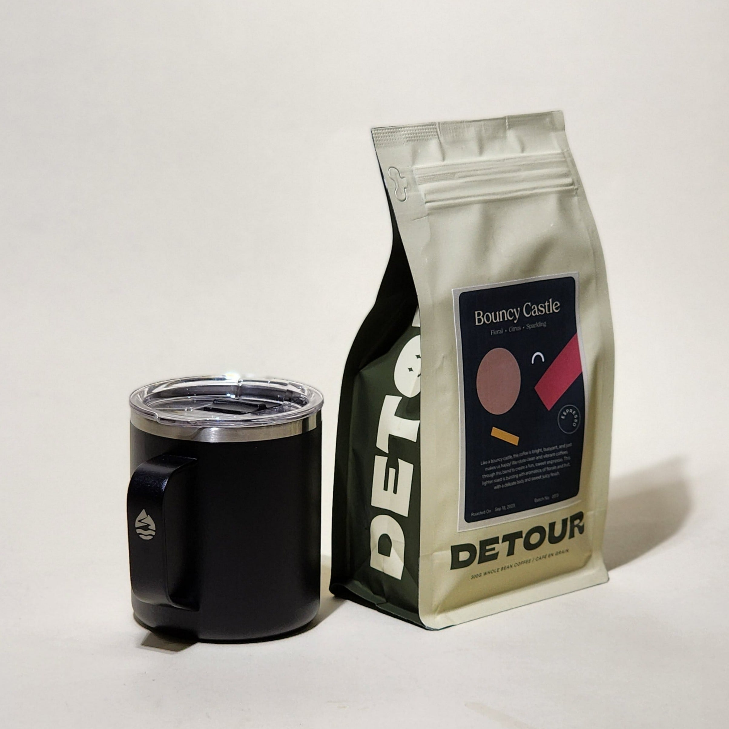 Detour Coffee Roaster Bouncy Castle Espresso - Floral, Citrus, Sparkling Tasting Profile - Espresso Vibrant Coffee Style - Limu, Ethiopia Origin - Heirloom Variety - Washed Process - Various Smallholders Producer - Bright and Buoyant Coffee - Sunshine in a Cup - Learn More on Our Website