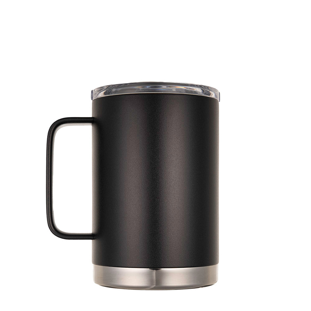 LAMOSE Hudson Pro Max 24 oz insulated mug with handle and leak-proof slider lid, ideal for hot and cold beverages.