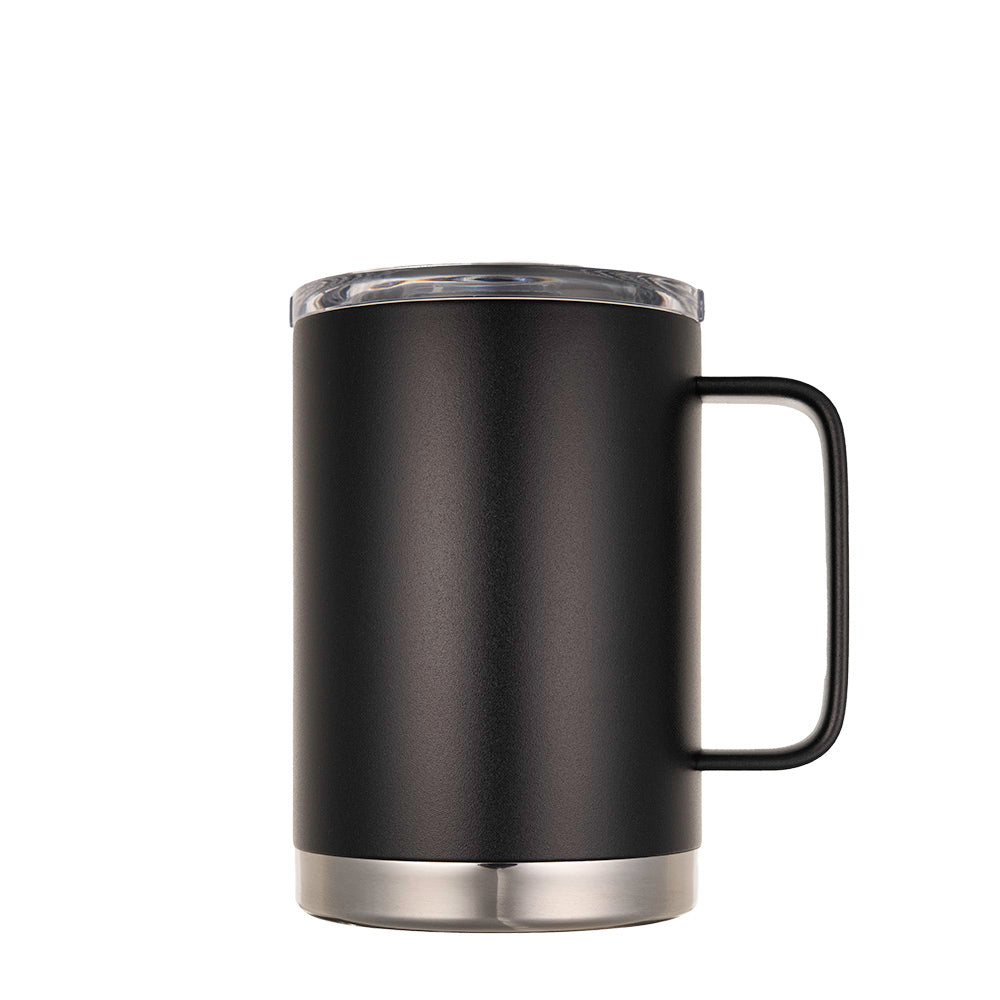 LAMOSE Hudson Pro Max 24 oz insulated mug with handle and leak-proof slider lid, ideal for hot and cold beverages.