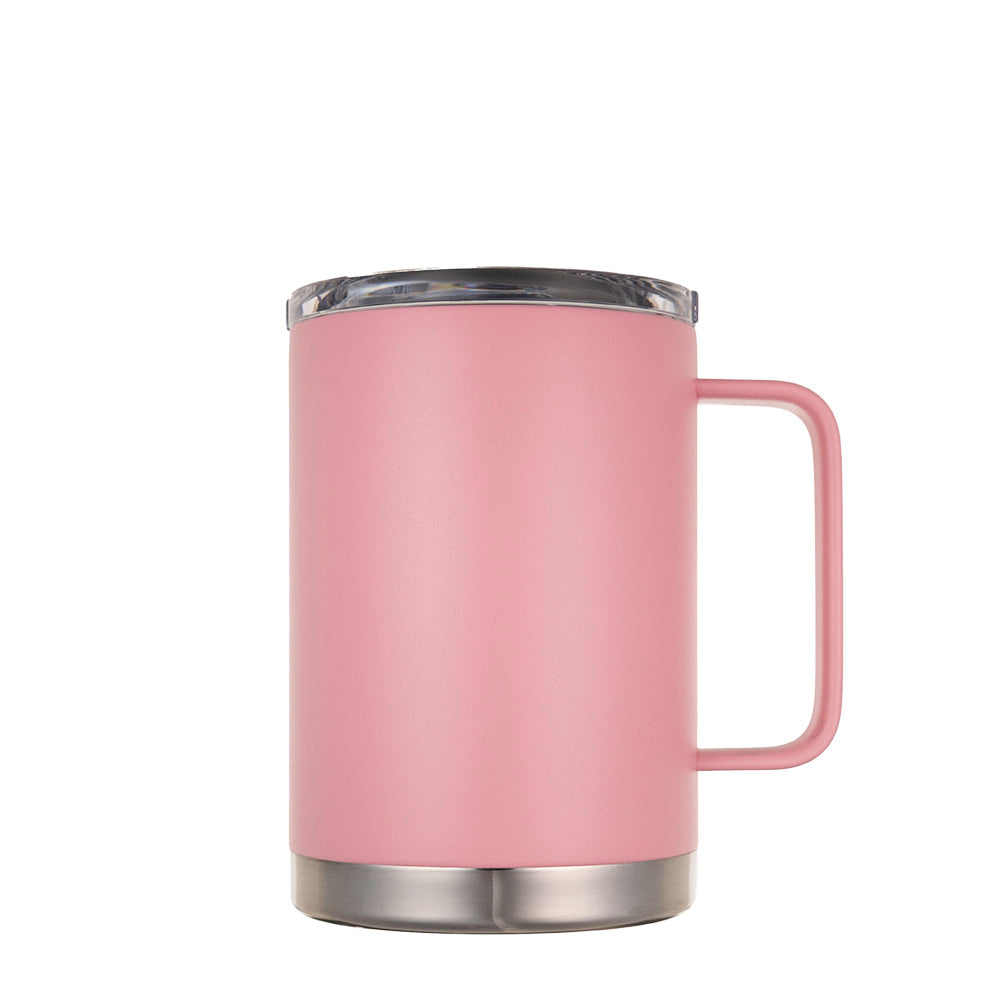 LAMOSE Hudson Pro Max 24 oz insulated mug with handle and leak-proof slider lid, ideal for hot and cold beverages.