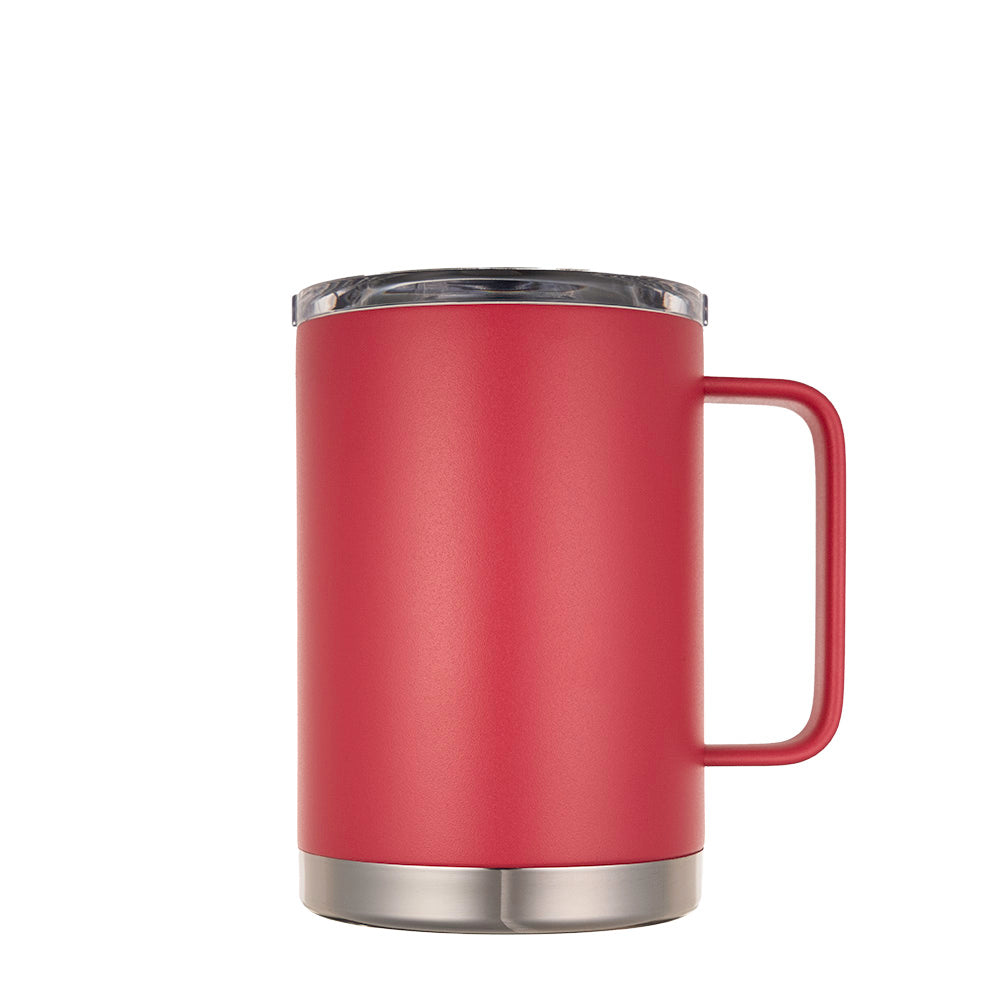 LAMOSE Hudson Pro Max 24 oz insulated mug with handle and leak-proof slider lid, ideal for hot and cold beverages. #color_viva-magenta