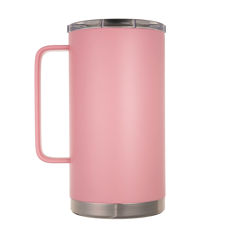   LAMOSE Hudson Pro Max 32 oz insulated mug with handle and leak-proof slider lid, ideal for hot and cold beverages. 