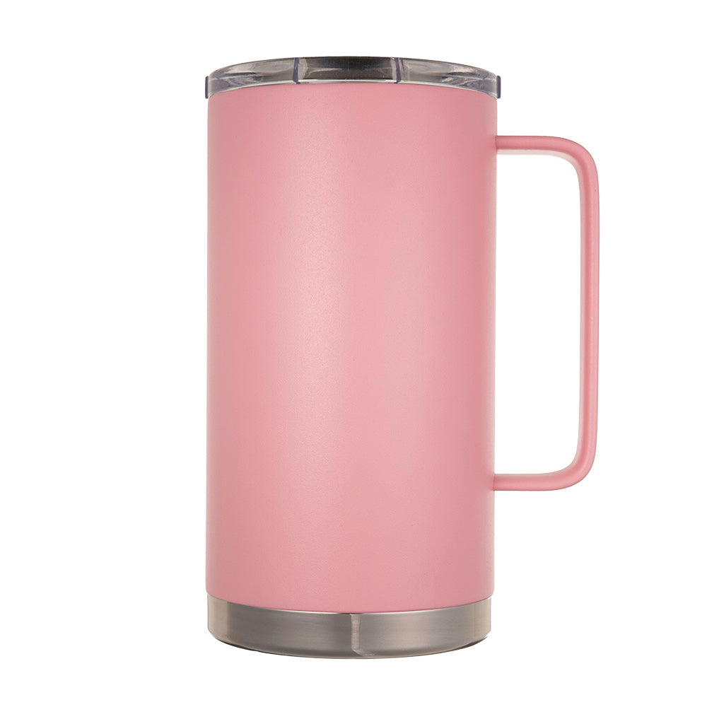   LAMOSE Hudson Pro Max 32 oz insulated mug with handle and leak-proof slider lid, ideal for hot and cold beverages. 