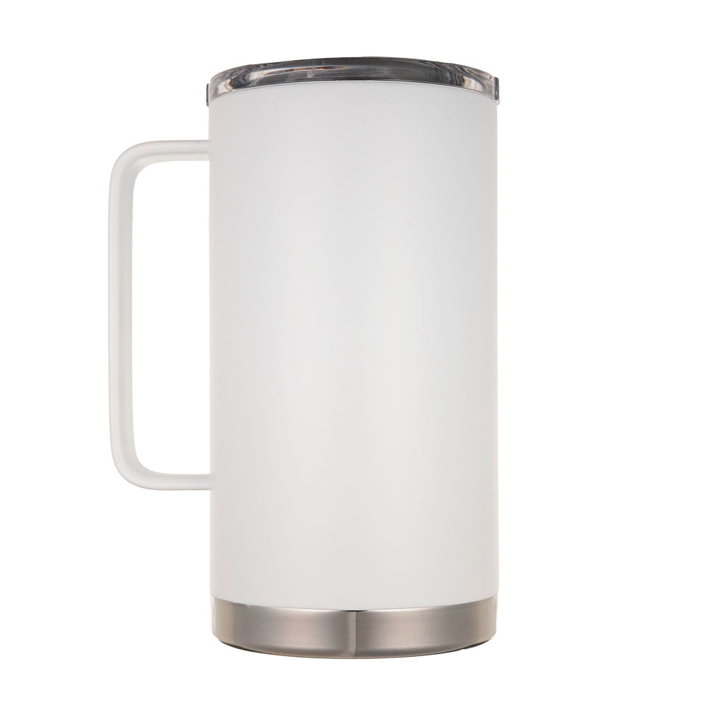   LAMOSE Hudson Pro Max 32 oz insulated mug with handle and leak-proof slider lid, ideal for hot and cold beverages.