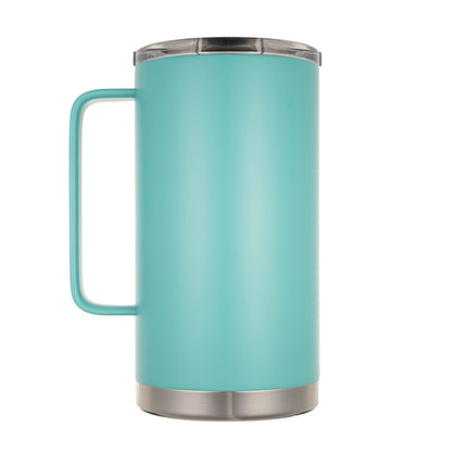   LAMOSE Hudson Pro Max 32 oz insulated mug with handle and leak-proof slider lid, ideal for hot and cold beverages.