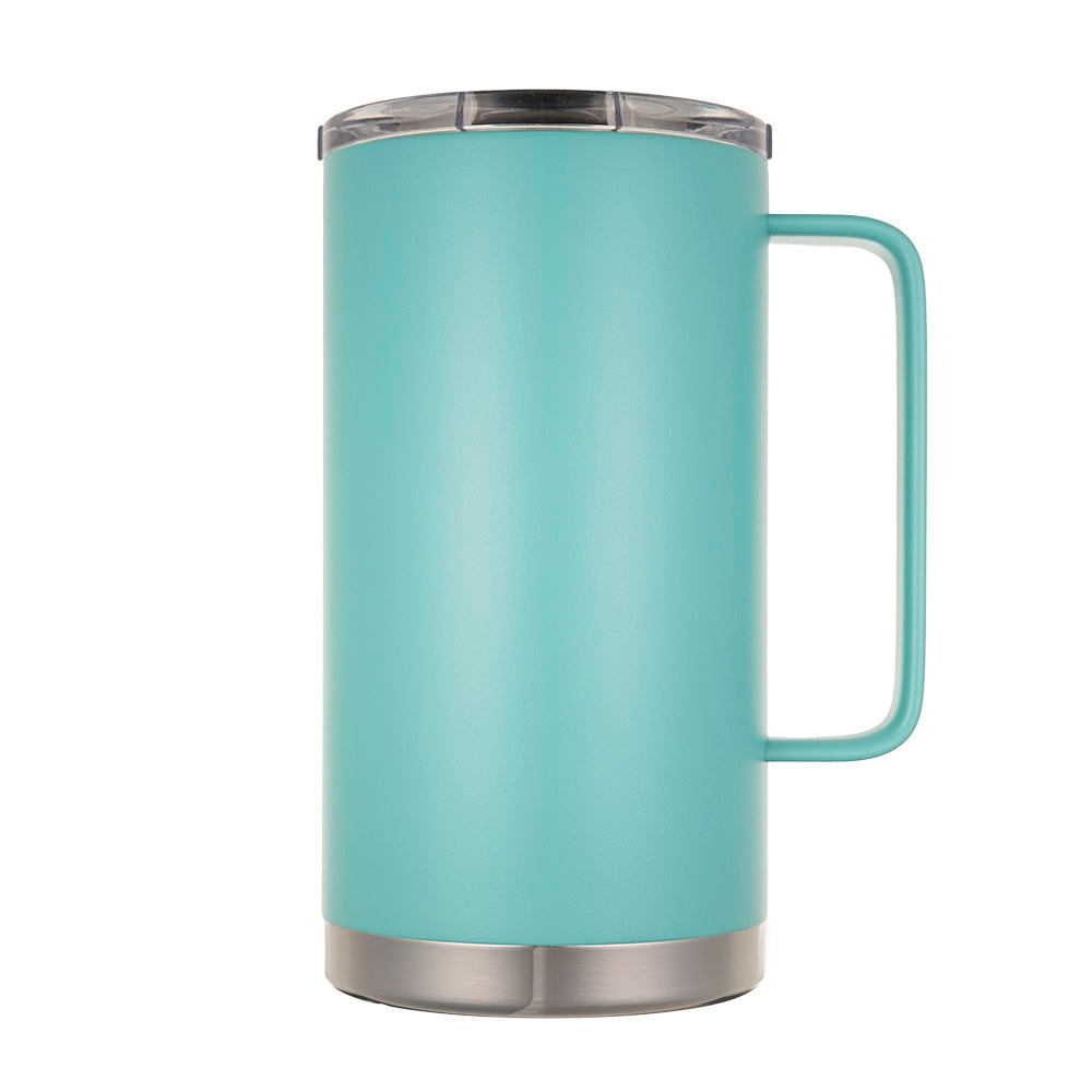   LAMOSE Hudson Pro Max 32 oz insulated mug with handle and leak-proof slider lid, ideal for hot and cold beverages. 