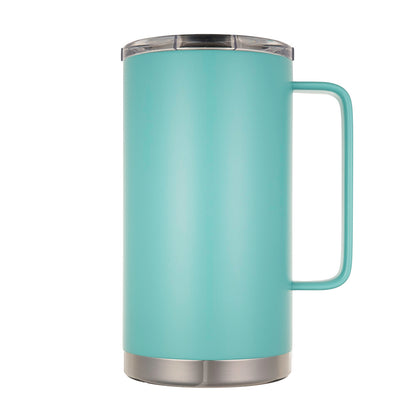   LAMOSE Hudson Pro Max 32 oz insulated mug with handle and leak-proof slider lid, ideal for hot and cold beverages.