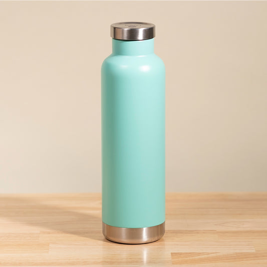 LAMOSE Moraine Insulated Bottle 27 oz, superior 18/8 stainless steel with double-wall vacuum insulation, leak-proof lid, large mouth opening, and suitable for hot and cold beverages.