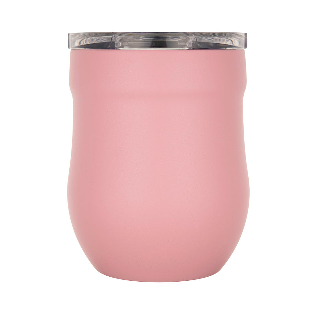 LAMOSE Whistler Wine Cup 16 oz with leakproof sliding lid, double-wall vacuum insulation, premium 18/8 stainless steel, BPA-free, dishwasher safe, and stylish aesthetic. #color_pink